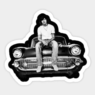Wyatt Flores - sitting on the car Sticker